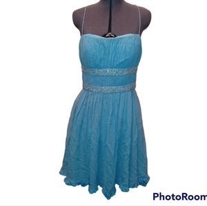 Marc Bouwer blue short dress size 8